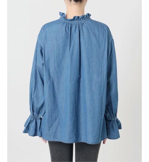 JOURNAL STANDARD relume「《追加》ライトデニムスタンドカラーブラウス」|シャツ・ブラウス|