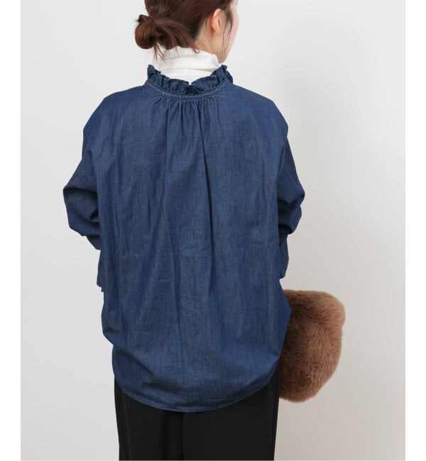 JOURNAL STANDARD relume「《追加》ライトデニムスタンドカラーブラウス」|シャツ・ブラウス|
