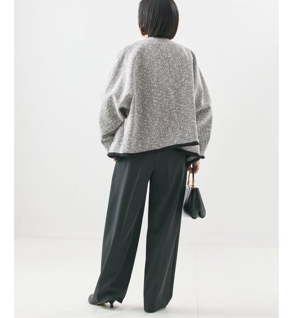 journal standard L'essage「《追加》【一部店舗＆WEB限定】GIOLICATWEED ドルマンジャケット 3」|ノーカラージャケット|