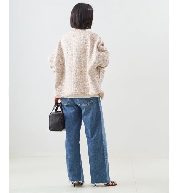 journal standard L'essage「《追加》【一部店舗＆WEB限定】GIOLICATWEED ドルマンジャケット 3」|ノーカラージャケット|