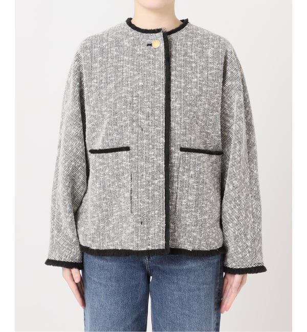 journal standard L'essage「《追加》【一部店舗＆WEB限定】GIOLICATWEED ドルマンジャケット 3」|ノーカラージャケット|