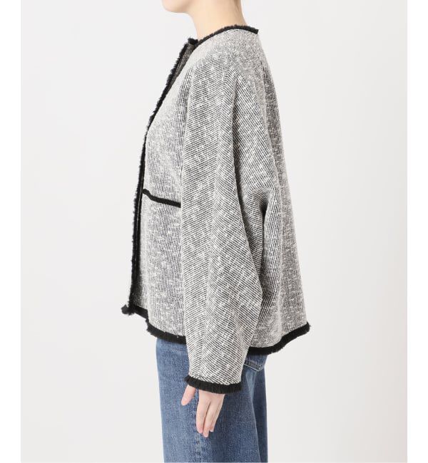 journal standard L'essage「《追加》【一部店舗＆WEB限定】GIOLICATWEED ドルマンジャケット 3」|ノーカラージャケット|