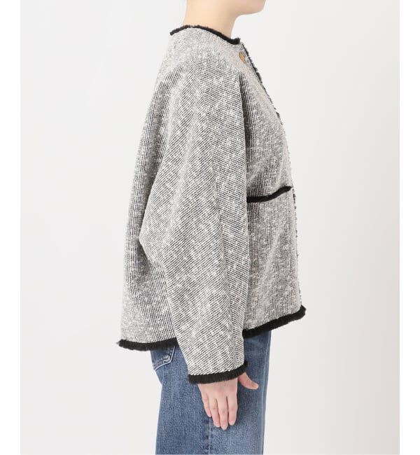 journal standard L'essage「《追加》【一部店舗＆WEB限定】GIOLICATWEED ドルマンジャケット 3」|ノーカラージャケット|