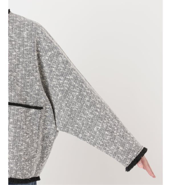 journal standard L'essage「《追加》【一部店舗＆WEB限定】GIOLICATWEED ドルマンジャケット 3」|ノーカラージャケット|