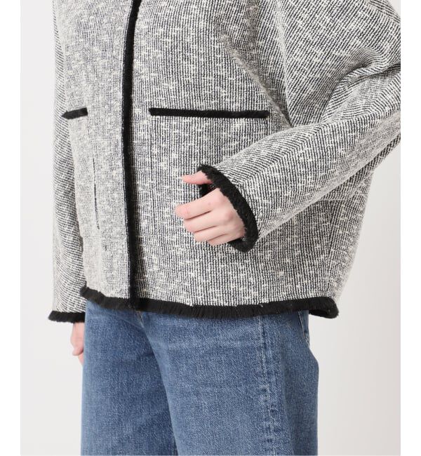 journal standard L'essage「《追加》【一部店舗＆WEB限定】GIOLICATWEED ドルマンジャケット 3」|ノーカラージャケット|