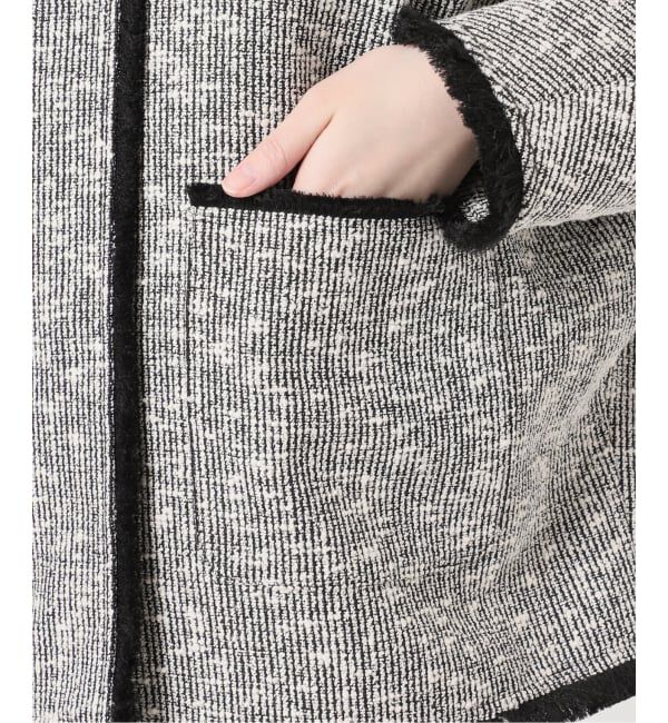 journal standard L'essage「《追加》【一部店舗＆WEB限定】GIOLICATWEED ドルマンジャケット 3」|ノーカラージャケット|