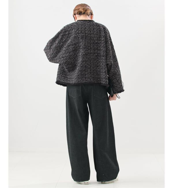 journal standard L'essage「《追加》【一部店舗＆WEB限定】GIOLICATWEED ドルマンジャケット 3」|ノーカラージャケット|
