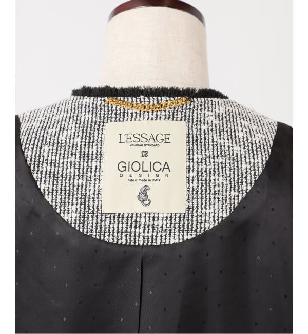journal standard L'essage「《追加》【一部店舗＆WEB限定】GIOLICATWEED ドルマンジャケット 3」|ノーカラージャケット|