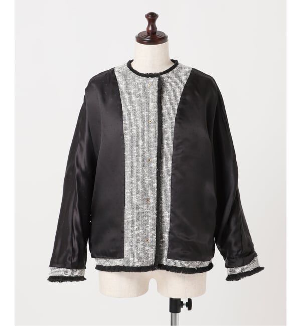 journal standard L'essage「《追加》【一部店舗＆WEB限定】GIOLICATWEED ドルマンジャケット 3」|ノーカラージャケット|