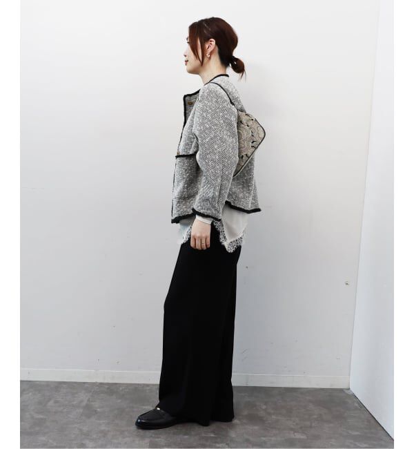 journal standard L'essage「《追加》【一部店舗＆WEB限定】GIOLICATWEED ドルマンジャケット 3」|ノーカラージャケット|