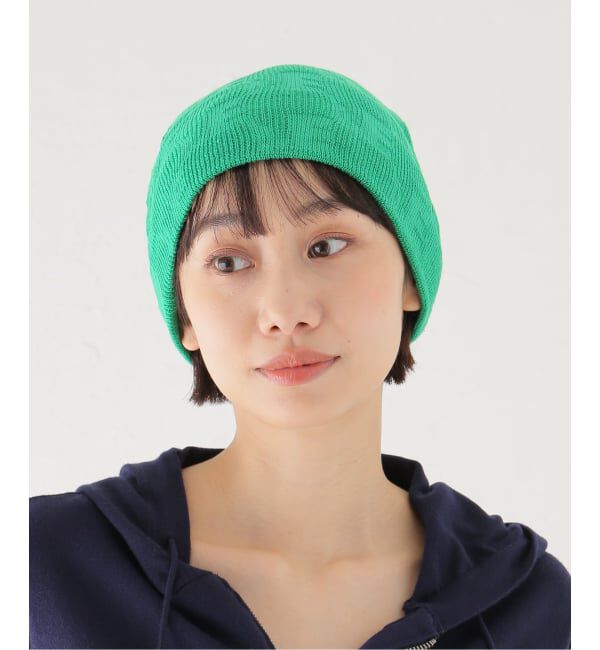 Oriens JOURNAL STANDARD「【b.Eautiful/ビューティフル】 Checkered Logo Emboss Beanie」|ニット帽|