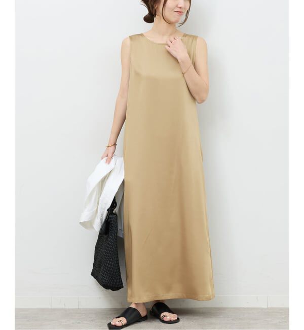 JOURNAL STANDARD relume「サテンノースリーブワンピース」|ワンピース|ベージュ