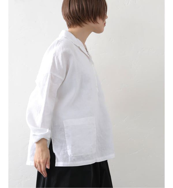 journal standard luxe「リネンワッシャー スキッパーシャツ」|シャツ・ブラウス|