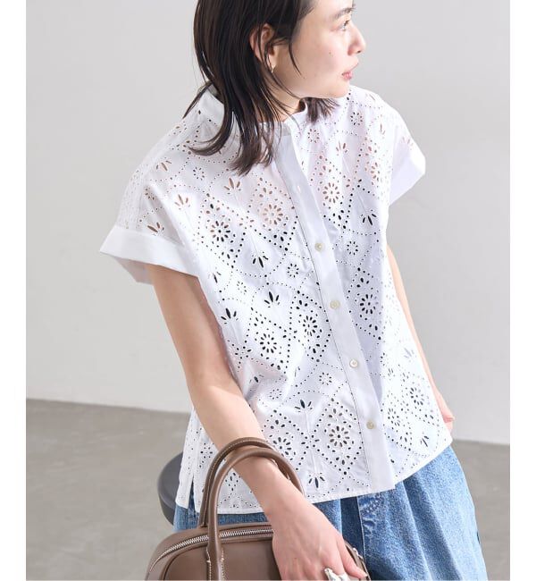 JOURNAL STANDARD「別注【TICCA / ティッカ】 レースフレンチシャツ JSP」|シャツ・ブラウス|ホワイト