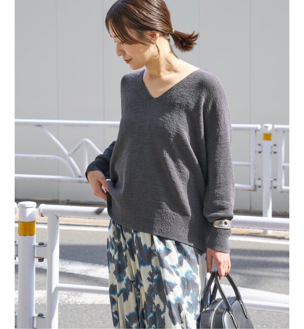 JOURNAL STANDARD「テープヤーンニュアンスVプルオーバー」|ニット・セーター|