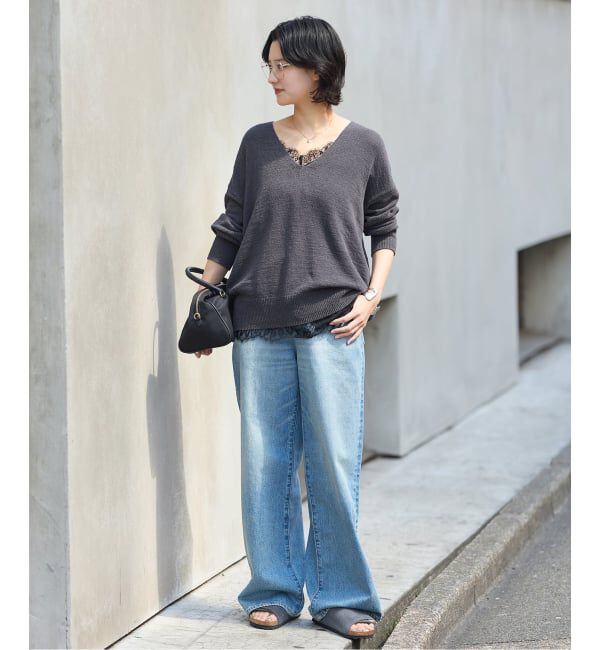 JOURNAL STANDARD「テープヤーンニュアンスVプルオーバー」|ニット・セーター|