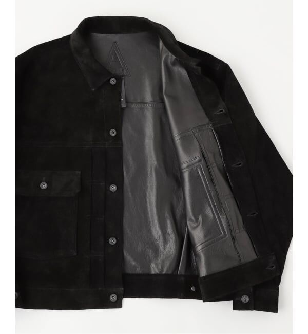 JOURNAL STANDARD「A LEATHER / エーレザー TRUCKER JACKET-SUEDE」|ライダースジャケット|