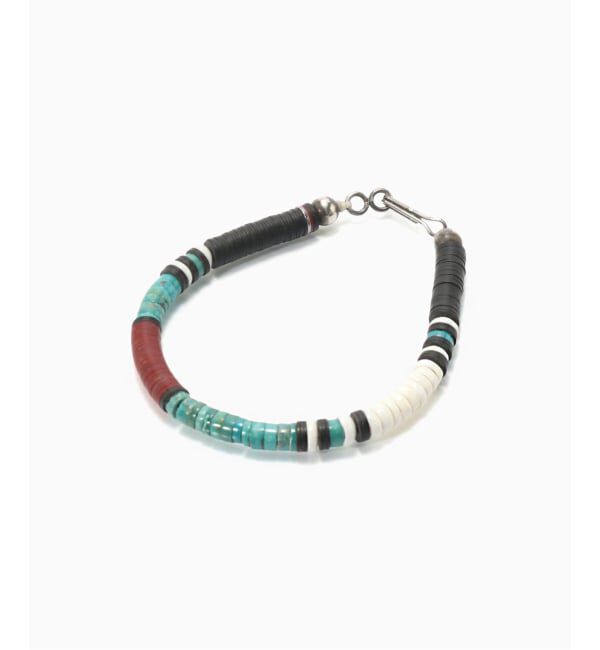 JOURNAL STANDARD relume「on the sunny side of the street ヴィンテージレコードビーズ ブレスレット」|ブレスレット・バングル|サックスブルー