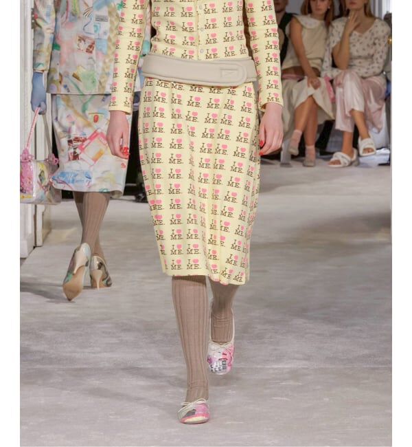 Oriens JOURNAL STANDARD「【Ashley Williams】THERMAL SKIRT」|スカート|イエロー