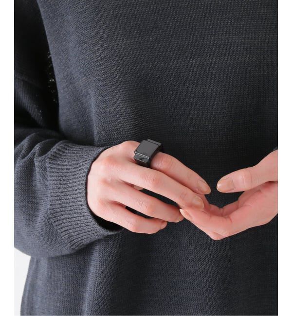 journal standard L'essage「【THE ROSE/ザ ローズ】URB ONE リング」|リング|ブラック