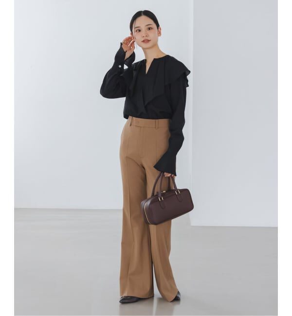 NOBLE「《追加》ブライトシアーフリルブラウス」|シャツ・ブラウス|