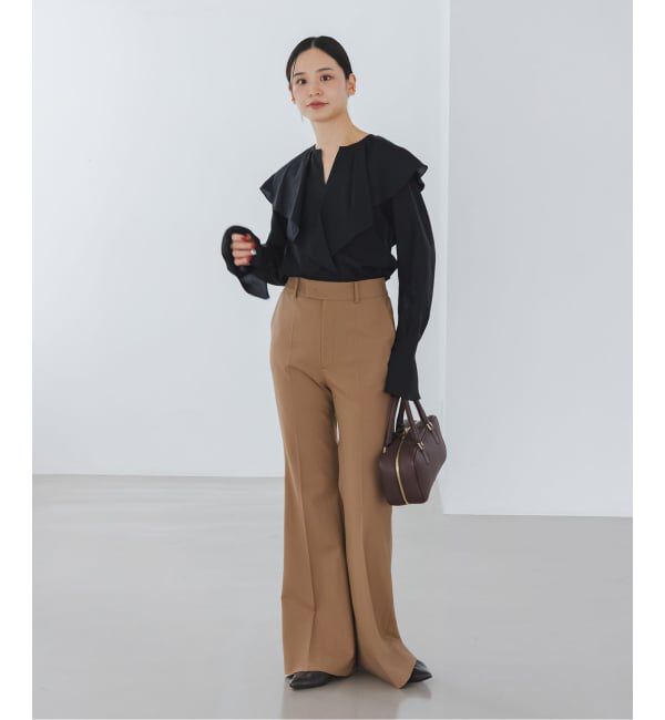 NOBLE「《追加》ブライトシアーフリルブラウス」|シャツ・ブラウス|