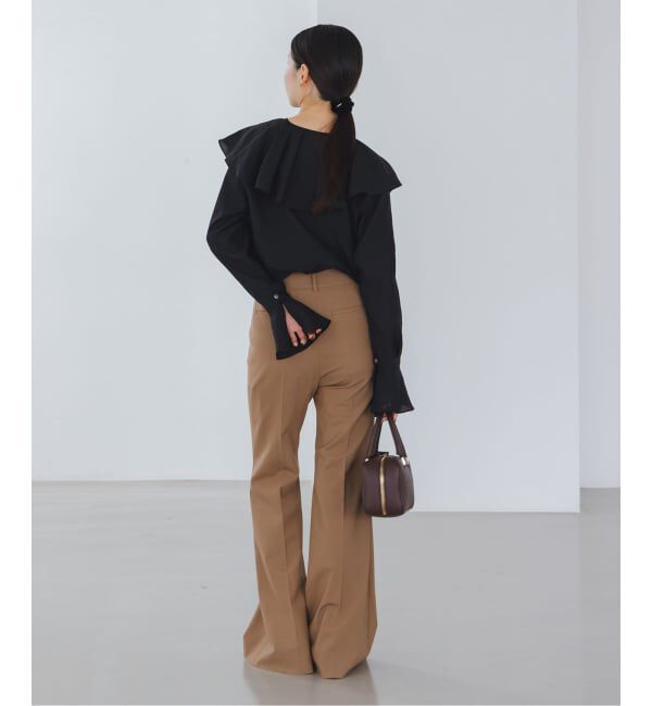 NOBLE「《追加》ブライトシアーフリルブラウス」|シャツ・ブラウス|