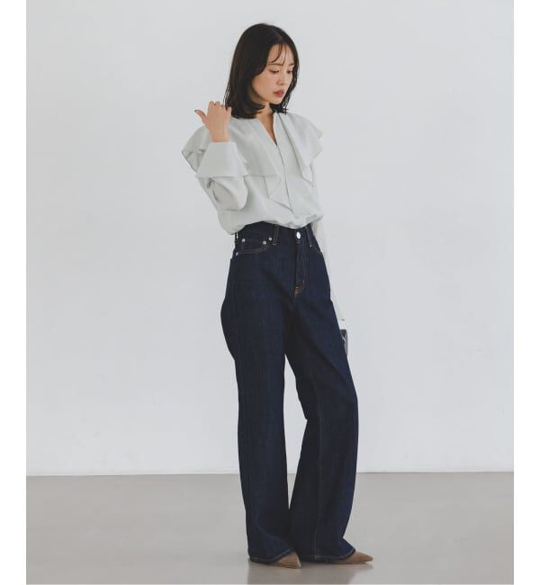 NOBLE「《追加》ブライトシアーフリルブラウス」|シャツ・ブラウス|