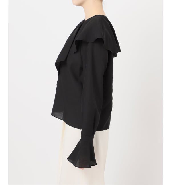 NOBLE「《追加》ブライトシアーフリルブラウス」|シャツ・ブラウス|