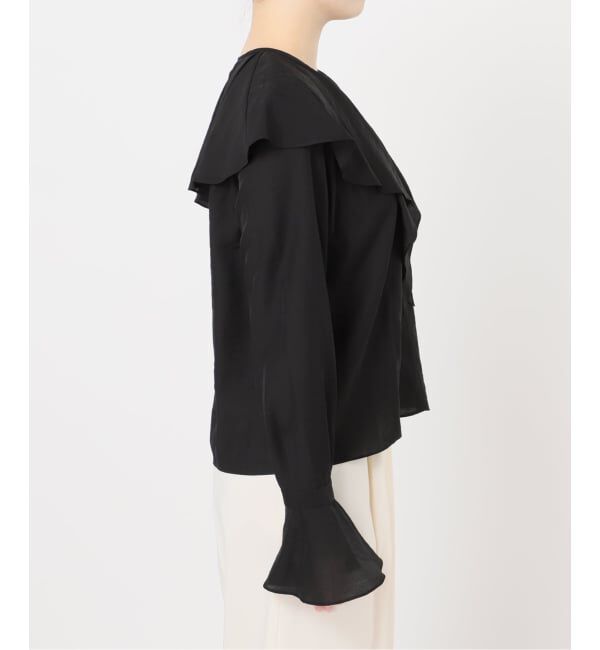 NOBLE「《追加》ブライトシアーフリルブラウス」|シャツ・ブラウス|