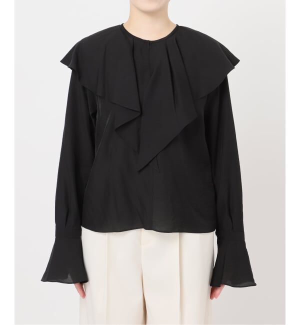 NOBLE「《追加》ブライトシアーフリルブラウス」|シャツ・ブラウス|