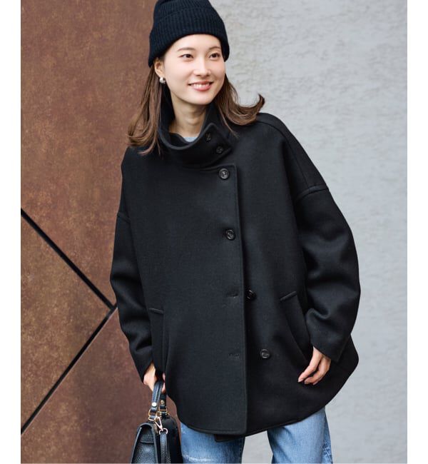 FRAMeWORK「≪追加≫メルトンコクーンコート2」|その他|ブラック