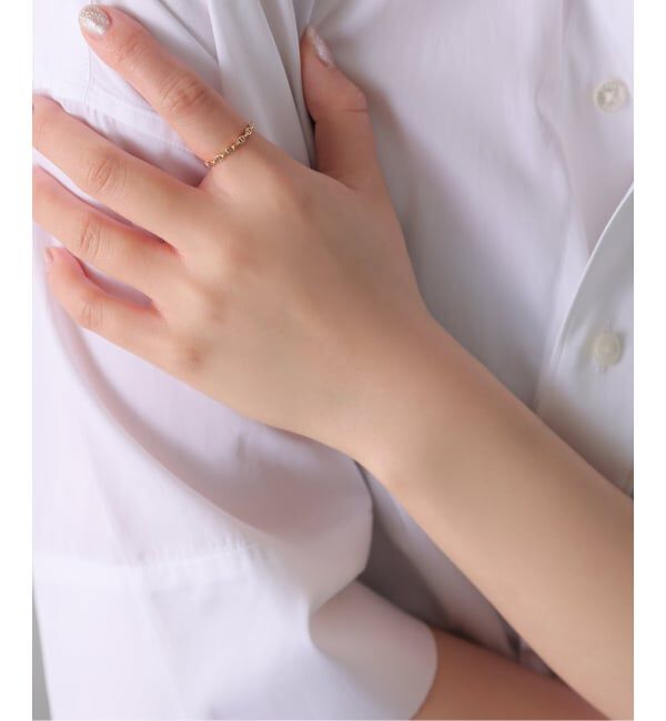 Lilas by Spick&Span「マリーナチェーンリズムリング K10」|リング|