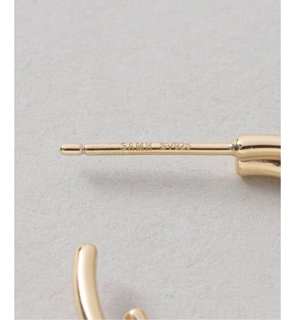 Spick and Span「《WEB限定予約》【SAMH by LILAS】ダブルフープピアスK18GP（両耳）」|ピアス|