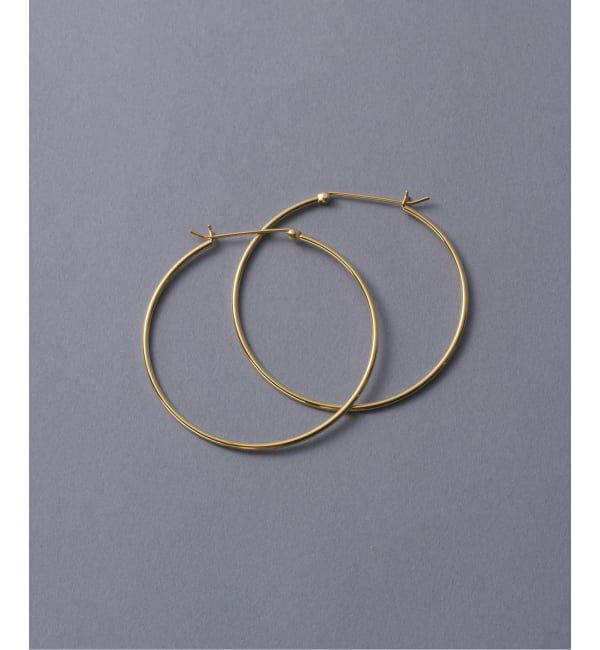 Spick and Span「《WEB限定予約》【SAMH by LILAS】フープピアス50mmK18GP（両耳）」|ピアス|
