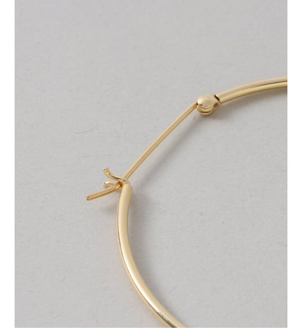 Spick and Span「《WEB限定予約》【SAMH by LILAS】フープピアス50mmK18GP（両耳）」|ピアス|