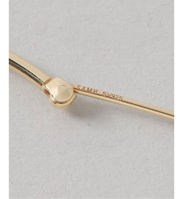 Spick and Span「《WEB限定予約》【SAMH by LILAS】フープピアス50mmK18GP（両耳）」|ピアス|