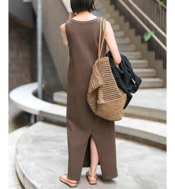 Spick and Span「《追加予約》天竺アメスリロングワンピース」|ワンピース|