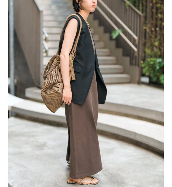 Spick and Span「《追加予約》天竺アメスリロングワンピース」|ワンピース|