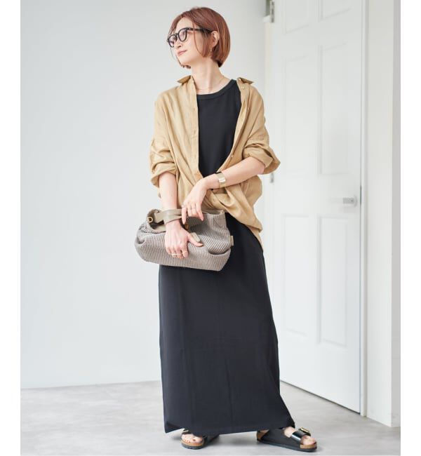 Spick and Span「《追加予約》天竺アメスリロングワンピース」|ワンピース|