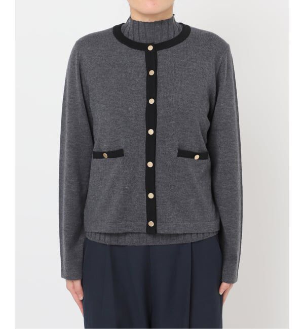  「《追加２》バイカラーアンサンブルカーディガン」|ニット・セーター|