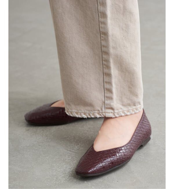  「≪追加≫スクエアVカットフラット」|その他|ボルドー