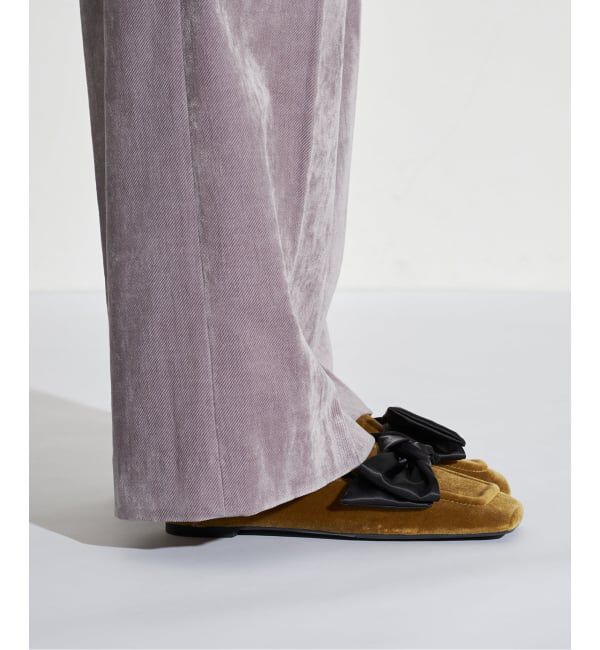 GRISE「GRISEワイドスクエアビッグリボンローファー」|ローファー|