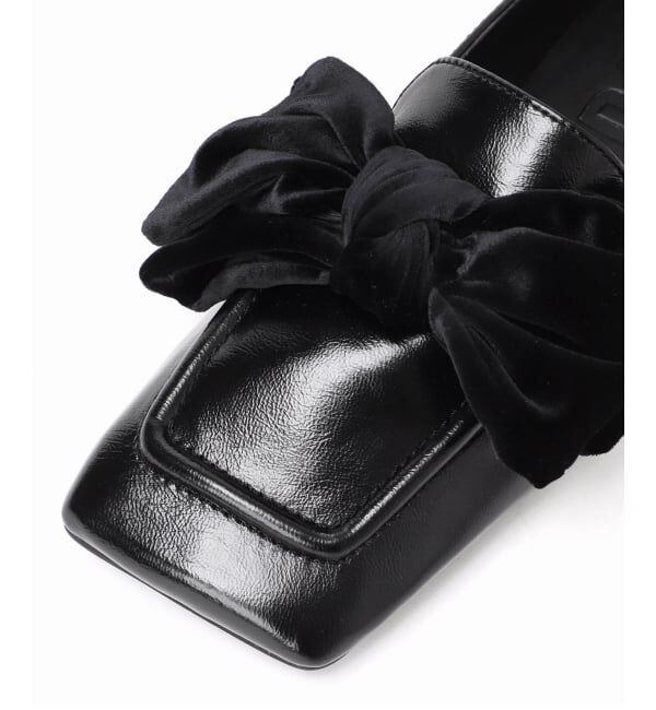 GRISE「GRISEワイドスクエアビッグリボンローファー」|ローファー|