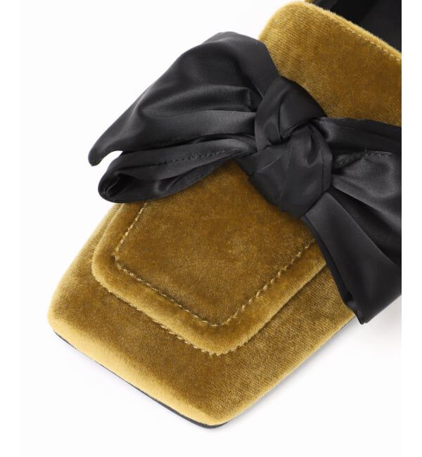 GRISE「GRISEワイドスクエアビッグリボンローファー」|ローファー|