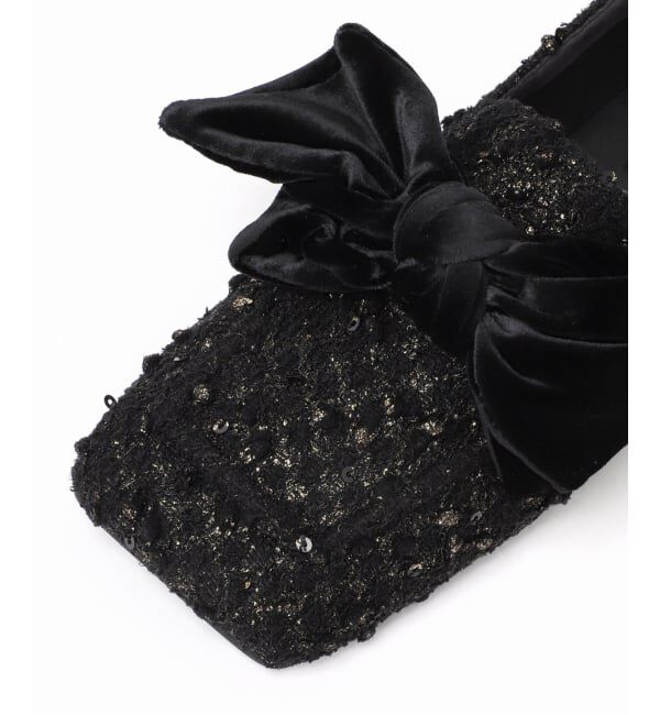 GRISE「GRISEワイドスクエアビッグリボンローファー」|ローファー|