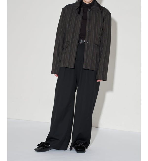 GRISE「GRISEワイドスクエアビッグリボンローファー」|ローファー|