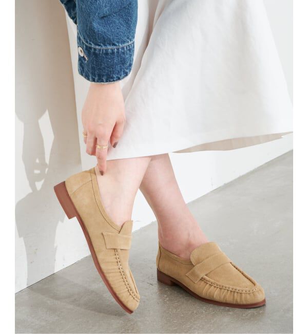  「レザーギャザーローファー」|ローファー|