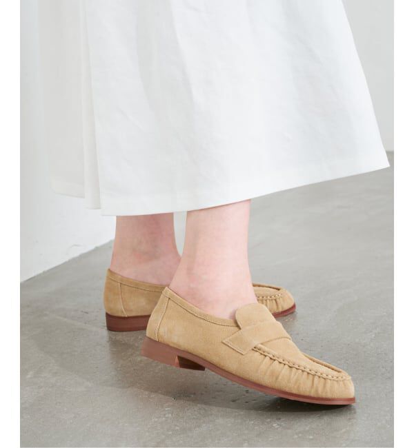  「レザーギャザーローファー」|ローファー|