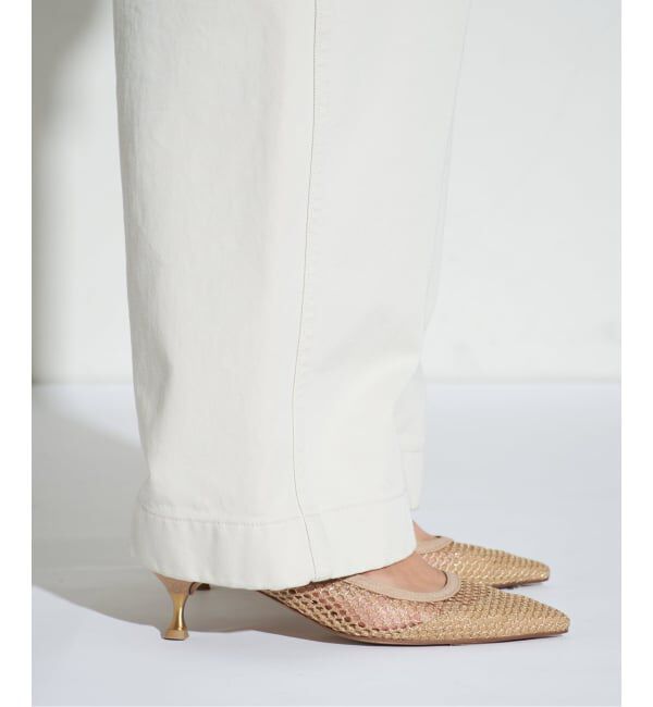 GRISE「《追加》GRISE5cmポインテッドメッシュスリングバック」|パンプス|